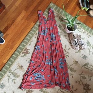 Free People floral maxi dress, size XS
